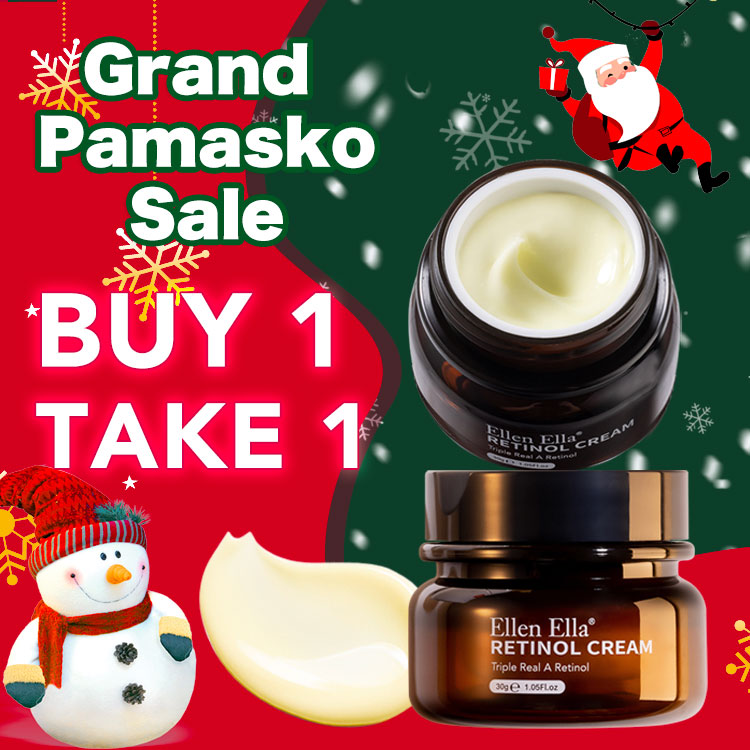 grand pamasko sale buy one take one - Ellen Ella Precision Anti-Wrinkle Antioxidant AAA Gloss Face Cream - Vit A Retinol + Arbutin + Astaxanthin - Remove wrinkles, fine lines, fade dark spots